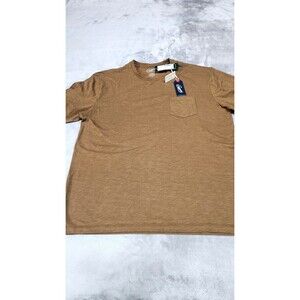 Grayers Large Rubber Brown Pocket Short Sleeve T Shirt NWT